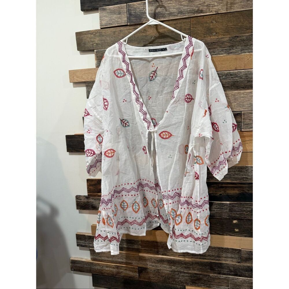 Gudrun Sjoden top blouse cover up relaxed fit oversized size XL